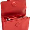 LIEBESKIND Purse Leather Slim Zipper Fiesta Red Gold Buckle-1
