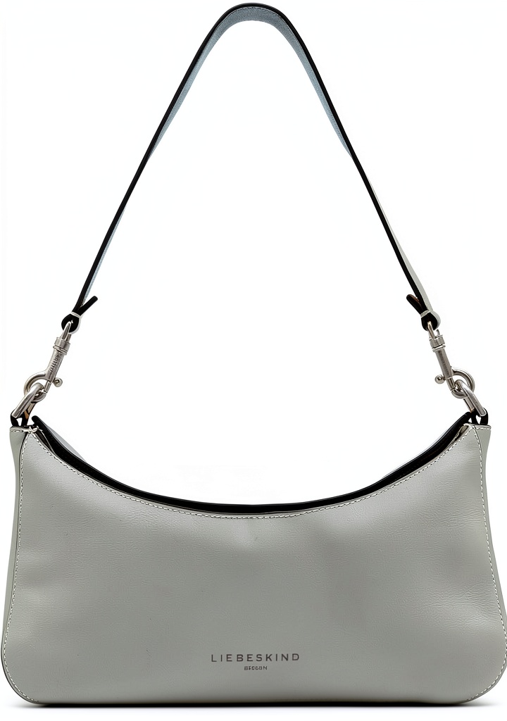 Liebeskind Berlin hobo handbag in Thunder color on a table
