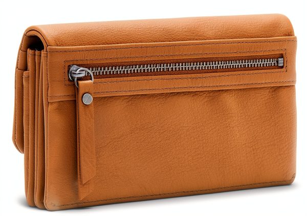 Liebeskind Berlin Leather Womens Bag Sepia Color Zip Closure-3