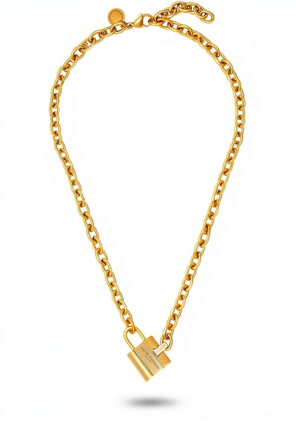 Liebeskind Berlin Stainless Steel Necklace Gold Timeless-0