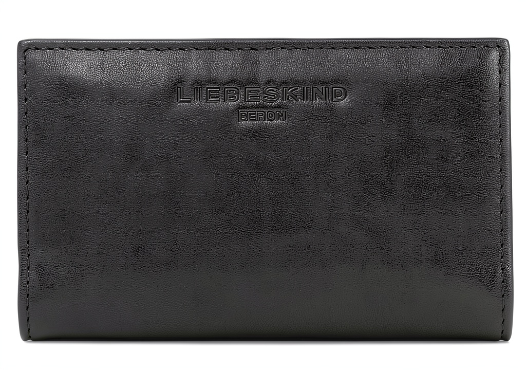 LIEBESKIND Berlin Convertible Multifunctional Bag Womens placed on a wooden desk with travel accessories