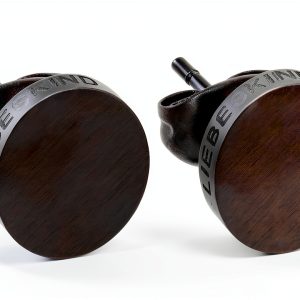 Liebeskind Stainless Steel Ear Studs Womens Jewelry Black-0