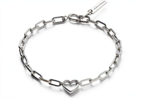 Liebeskind Berlin Heart Bracelet Stainless Steel Link Chain-0
