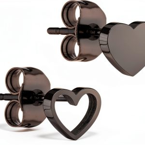 Liebeskind Heart Stud Earrings Elegant Womens Jewelry-0