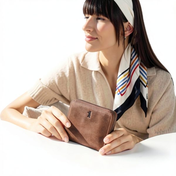 Berliner Buffalo Leather Wallet Women RFID Card Slots-2