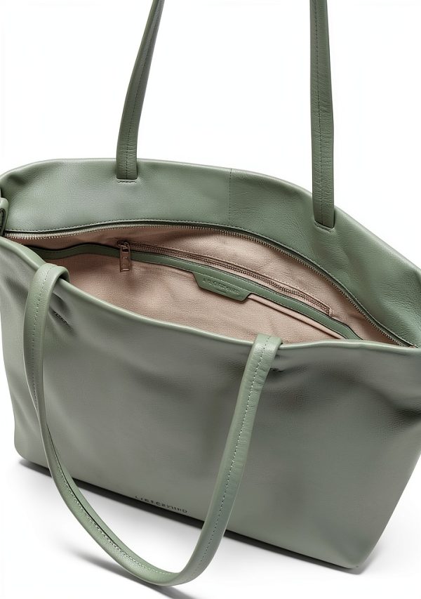 Liebeskind Berlin Shopper L Hera Sheep Natural Forest Green-2