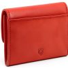 LIEBESKIND Purse Leather Slim Zipper Fiesta Red Gold Buckle-2