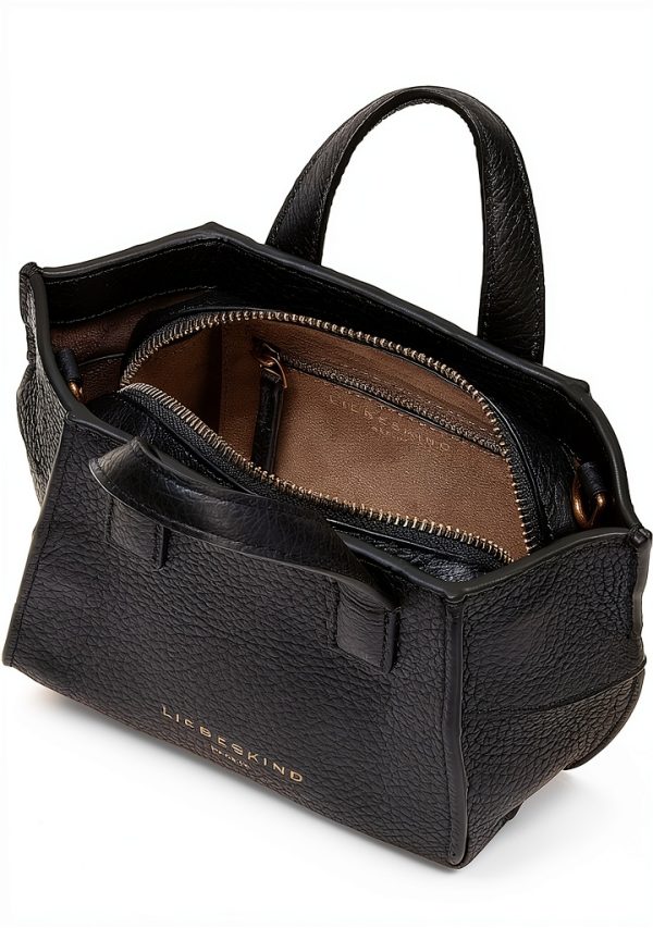 Liebeskind Berlin Womens Leather Bag Magnetic Closure Black-2