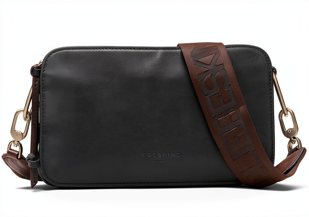 Liebeskind Berlin leather bag showcasing front pocket and strap