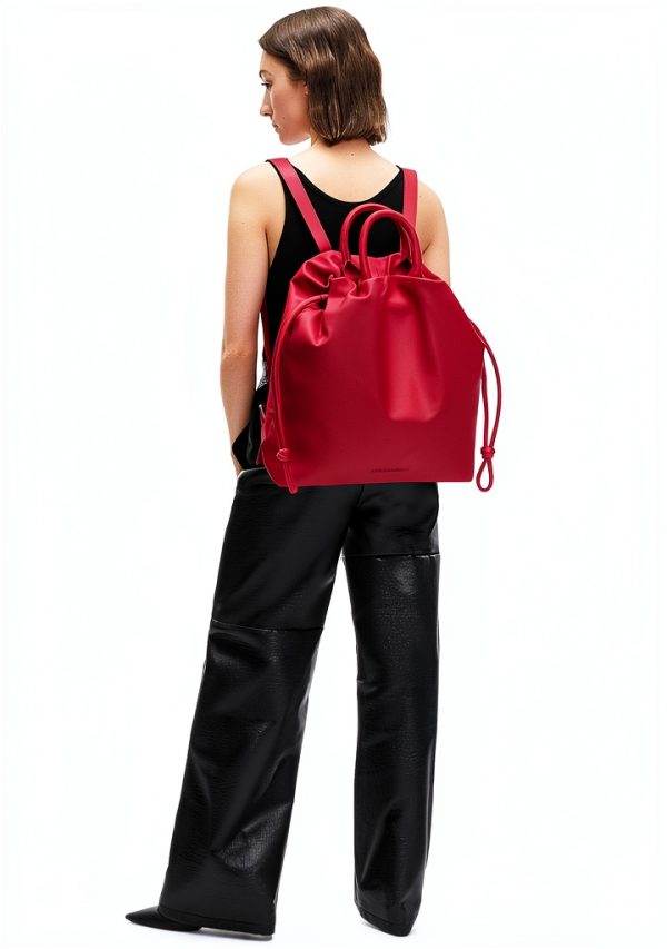 LIEBESKIND BERLIN Womens Backpack Sheepskin Leather Daypack-4