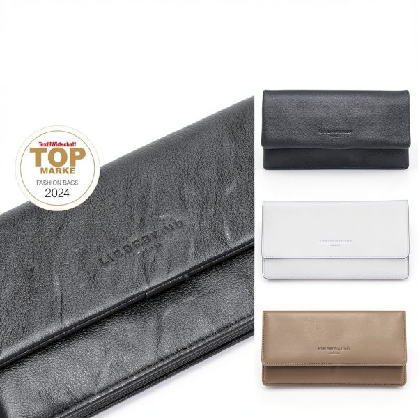 Liebeskind Berlin Womens Clutch Handbag Honey Grey Large-5