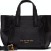 Liebeskind Berlin Womens Leather Bag Magnetic Closure Black-0