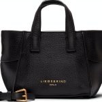 Liebeskind Berlin Womens Leather Bag Magnetic Closure Black-0