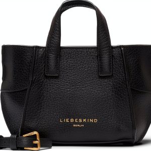 Liebeskind Berlin Womens Leather Bag Magnetic Closure Black-0