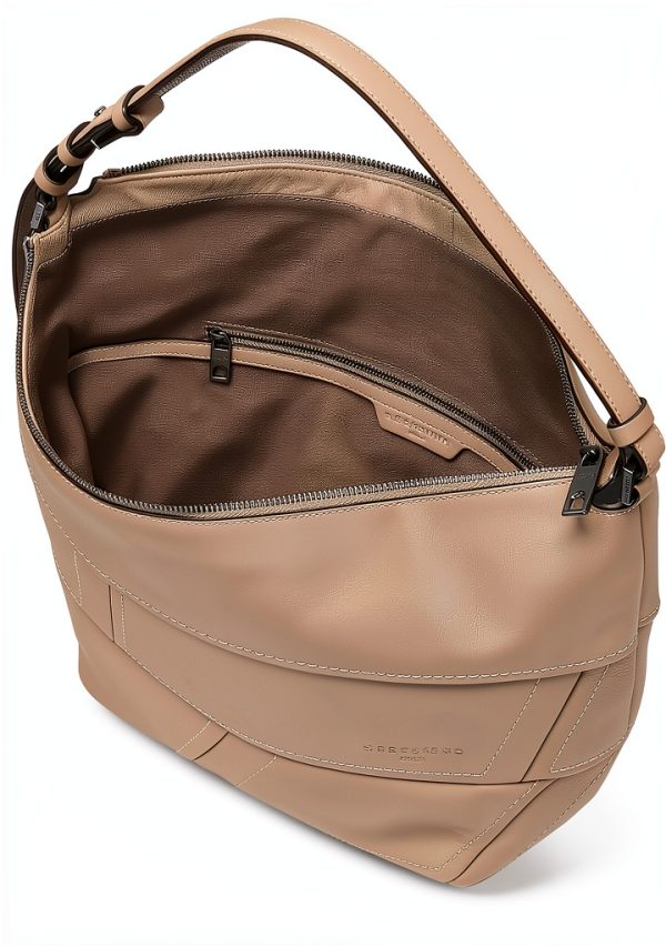 Liebeskind Berlin Hobo Bag Women Calf Optic Stone-2