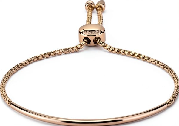 Liebeskind Berlin Rose Gold Bracelet Modern Silicone Clasp-3