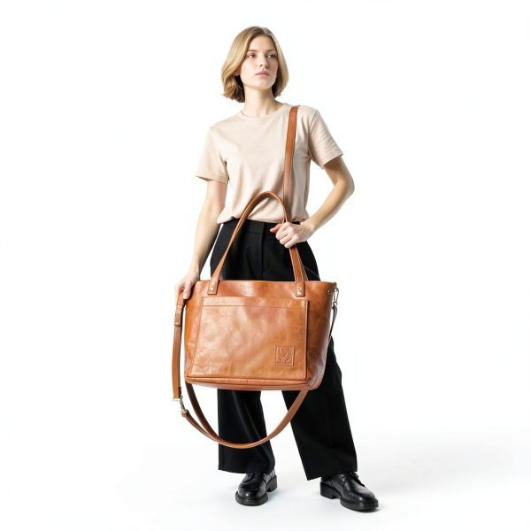 Berliner Bags Verona Womens Tote Leather Handbag Vintage-6