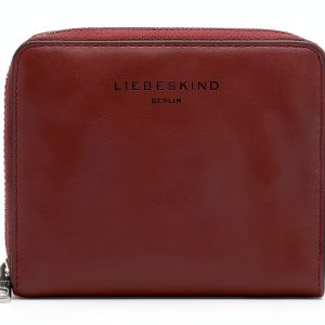 s.Oliver Leather Wallet Women Slim Design Pomegranate Grey-0
