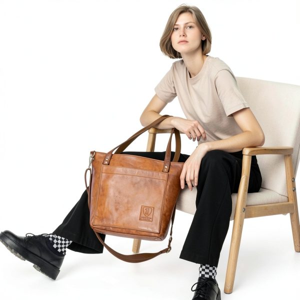 Berliner Bags Verona Womens Tote Leather Handbag Vintage-1