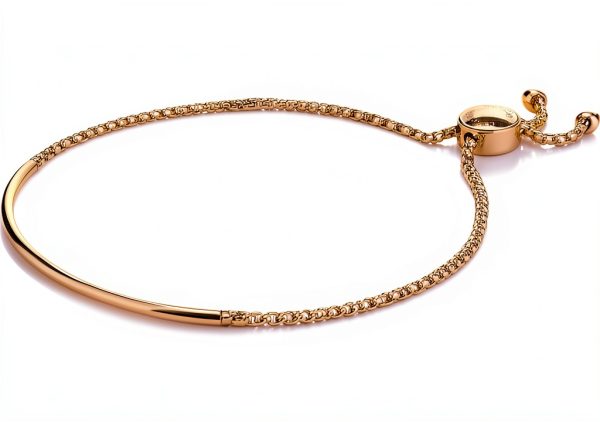 Liebeskind Berlin Rose Gold Bracelet Modern Silicone Clasp-1