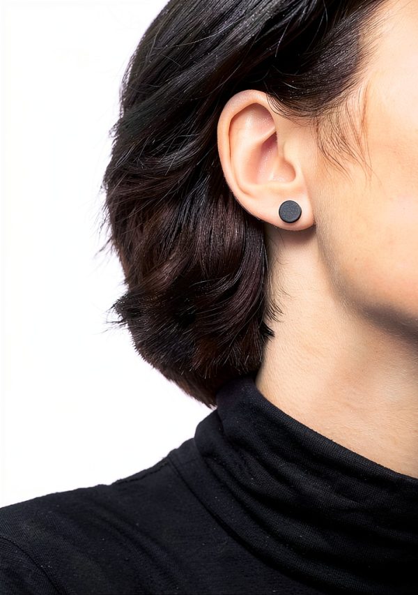 Liebeskind Stainless Steel Ear Studs Womens Jewelry Black-1