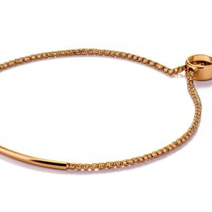 Liebeskind Berlin Rose Gold Bracelet Modern Silicone Clasp-0