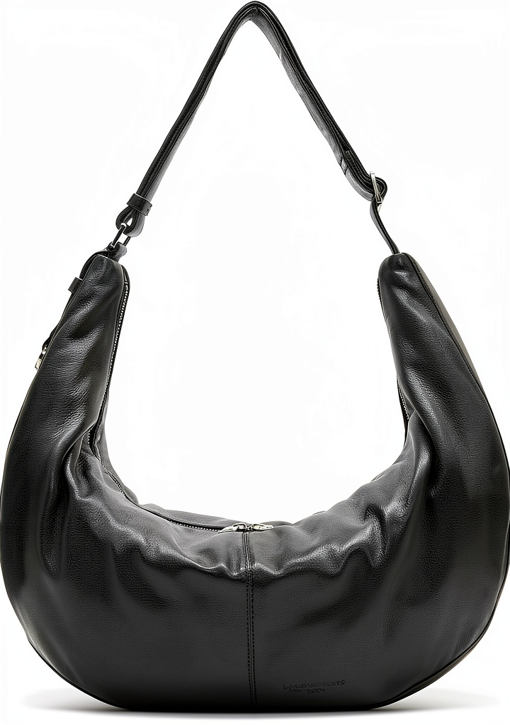 Liebeskind Berlin Hobo handbag in natural black leather