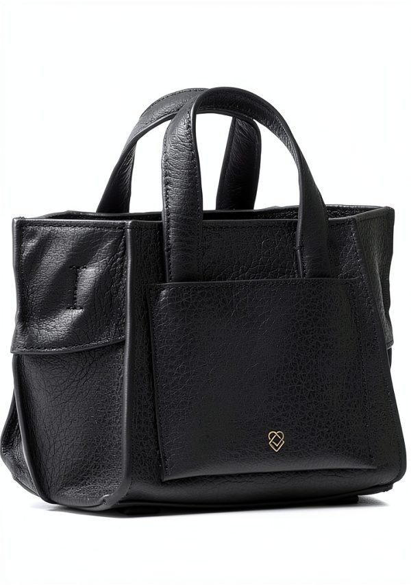 Liebeskind Berlin Womens Leather Bag Magnetic Closure Black-1