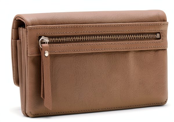 Liebeskind Berlin Womens Clutch Handbag Honey Grey Large-3
