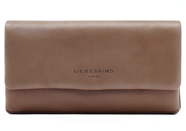 Liebeskind Berlin Womens Clutch Handbag Honey Grey Large-0