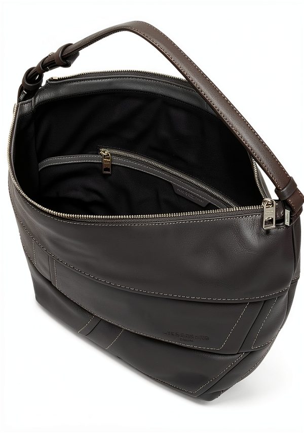 Liebeskind Berlin Hobo Bag Women Leather Zip Closure-2