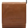 Sepia Sheepskin Leather Womens Bag Chain Strap Flap Closure-3