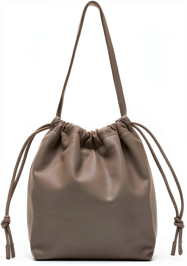 Liebeskind Berlin Hobo Bag Women Sheep Leather Neutral Grey-0