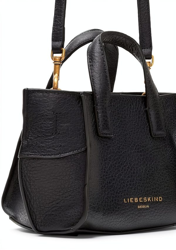 Liebeskind Berlin Womens Leather Bag Magnetic Closure Black-3