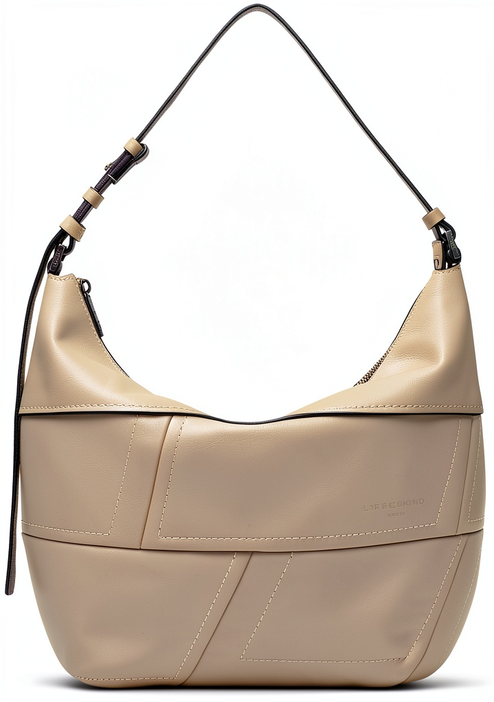 Liebeskind Berlin Hobo M EDDA in Stone color showing front view