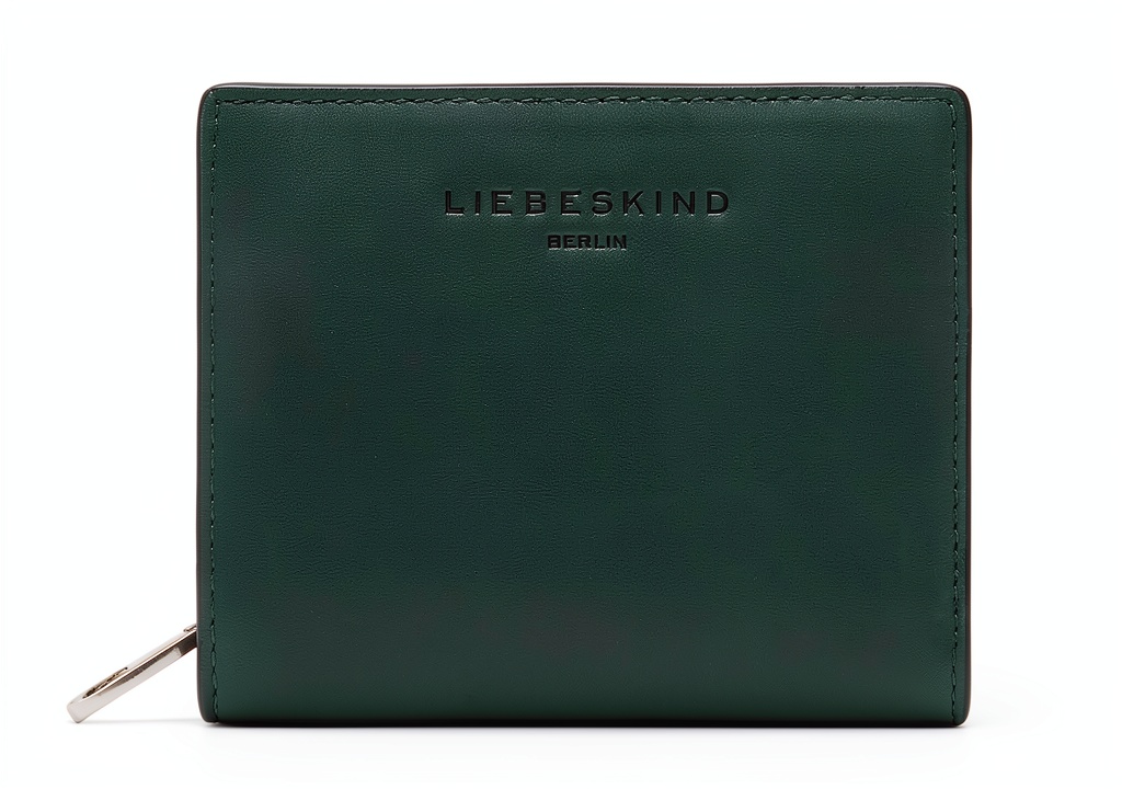 Liebeskind Berlin Thea women's leather wallet with RFID protection displayed on a marble surface
